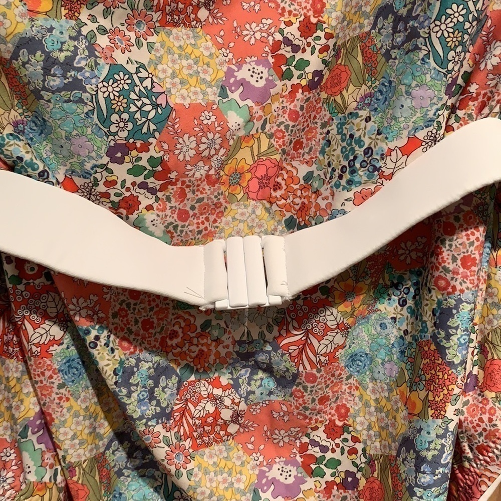 NWT J Crew Liberty Fabric One Piece Belted Floral Swimsuit 16 - Picture 5 of 9